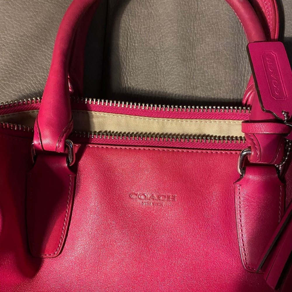 Beautiful hot pink Coach purse